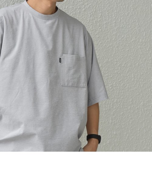 SHIPS any: リラックス ワンポイント ピスネーム ポケット Tシャツ（セットアップ対応）◆