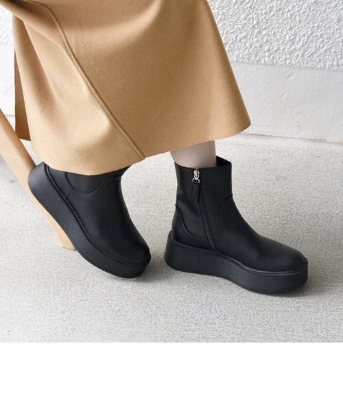 アンパサンド ムートンブーツ 14.5cm むずかしく キッズ 子供 ブラック 黒