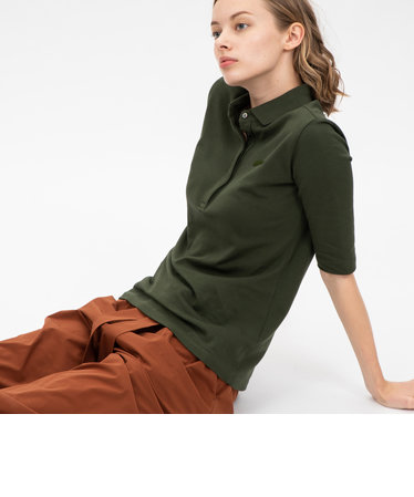 スリムフィットポロシャツ (五分袖) | LACOSTE（ラコステ）の通販