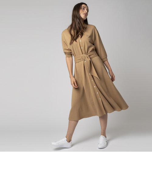 ベルトデザインロングポロシャツドレス | LACOSTE（ラコステ）の通販