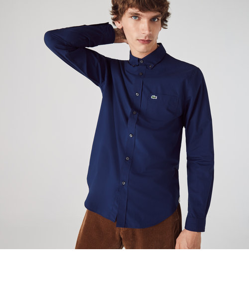コットンポプリンギンガムチェックシャツ | LACOSTE（ラコステ）の通販