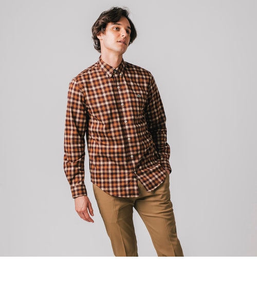 ジャージネルチェックシャツ Lacoste ラコステ の通販 Mall