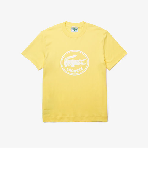 オーガニックコットン3DプリントクルーネックTシャツ