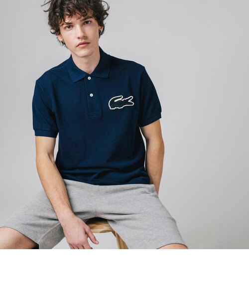 マルチクロックエンブレム オーガニックコットン長袖ポロシャツ