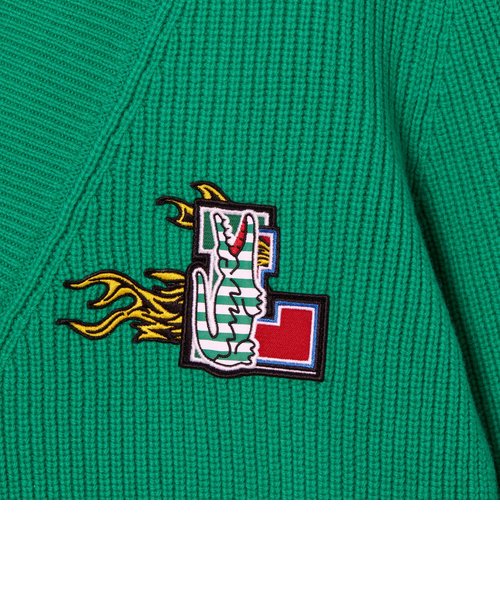 シーズナルワッペンVネックニットセーター | LACOSTE（ラコステ）の ...