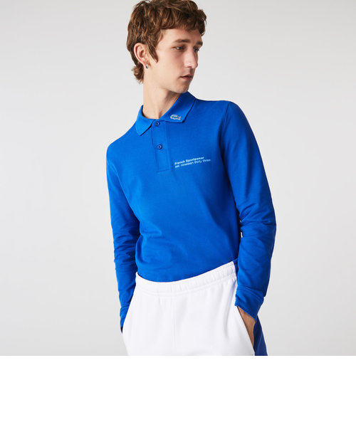 ラコステプリント襟ロゴ長袖ポロシャツ | LACOSTE（ラコステ）の通販 