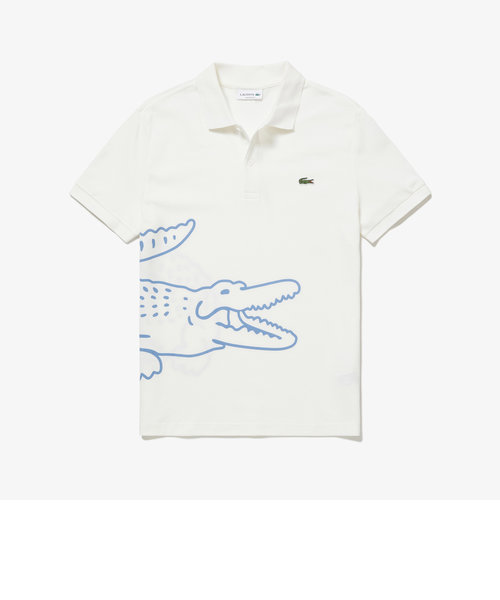 オーガニックコットンビッグワニロゴプリントポロシャツ | LACOSTE