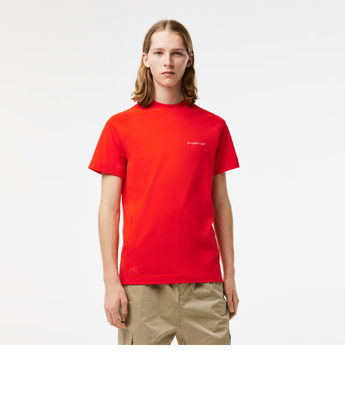 テック鹿の子地ワンポイントTシャツ