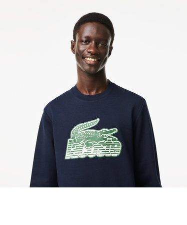 ニューグラフィックプリントクルーネックスウェット | LACOSTE ...