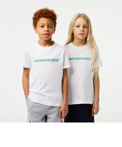 BOYS グラフィカルブランドネームロゴTシャツ