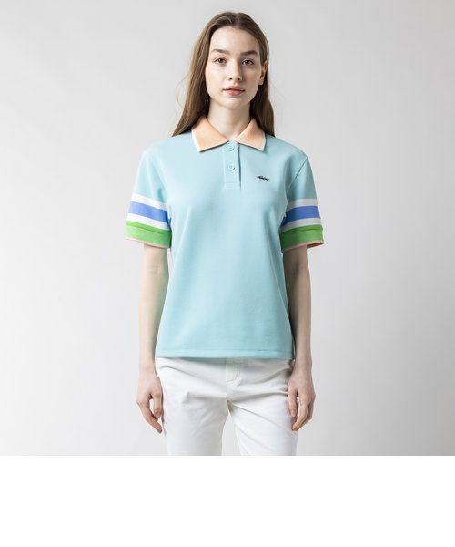 オンラインストア限定 LACOSTE/ラコステハイネックジップナノスリーブ