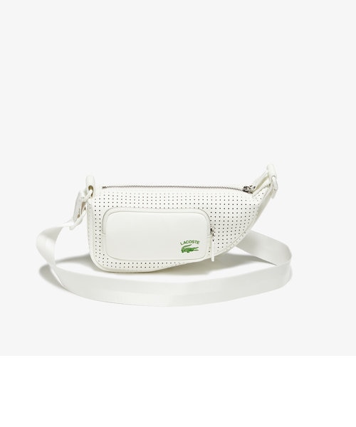 LACOSTE バッグ 白 ラコステ 牛革 ダッフルバッグ 新品同様 【公式通販】