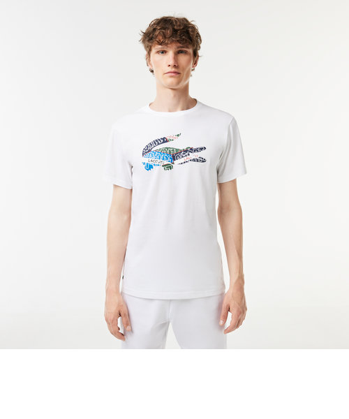 コラージュワニロゴクルーネックTシャツ | LACOSTE（ラコステ）の通販