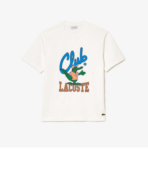 バーシティグラフィックプリントクルーネックTシャツ | LACOSTE 