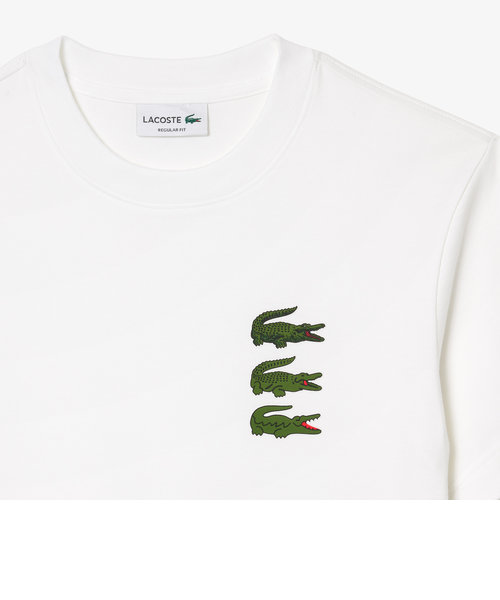 タイムラインクロックプリントクルーネックTシャツ | LACOSTE