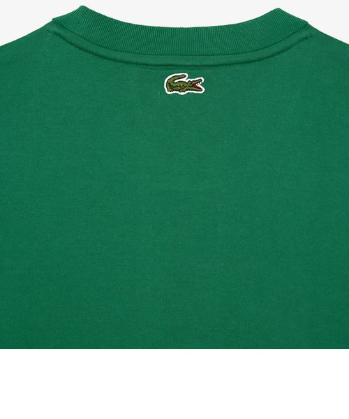 オーバーサイズワニロゴパッチクルーネックTシャツ | LACOSTE ...