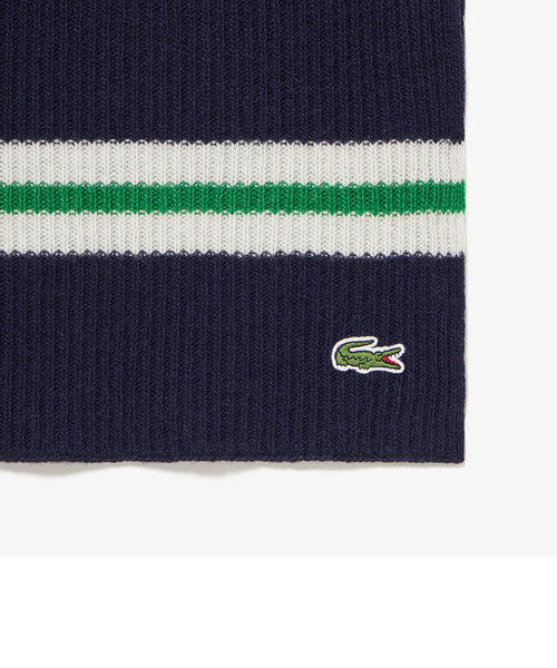 リブニットラインマフラー | LACOSTE（ラコステ）の通販 - &mall