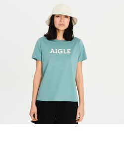 吸水速乾 AIGLE ロゴ半袖Tシャツ
