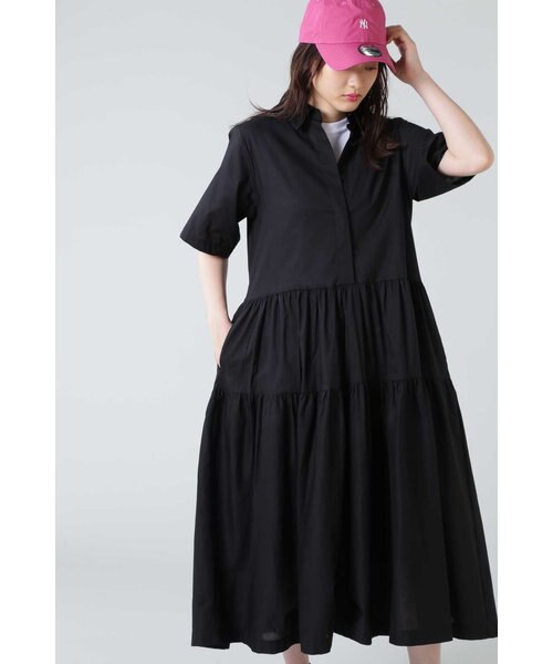 衿付ティアードワンピース Rosebud ローズバッド の通販 Mall