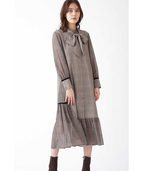 ブラウンのワンピースを使ったjill Stuart ｵﾝﾗｲﾝのコーディネート 9月 秋