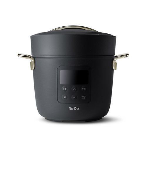 Re･De Pot（リデ ポット） 電気圧力鍋 2L ブラック