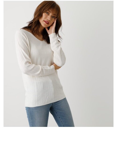 NUDIE 2WAY CABLE KNIT TOPS