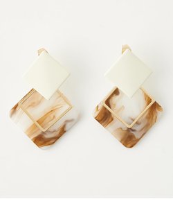 SQUARE PARTS EARRINGS