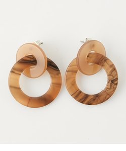 COLOR CONTRAST ROUND EARRINGS