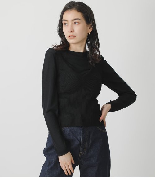 SHEER BUSTIER SET KNIT | AZUL by moussy（アズールバイマウジー）の ...