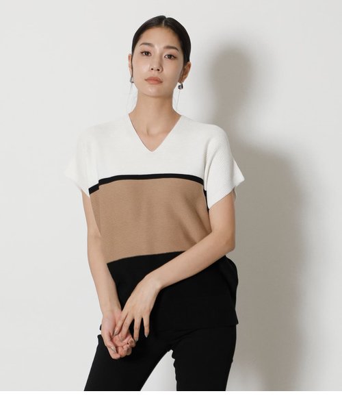 LOOSE PANEL KNIT TOPS