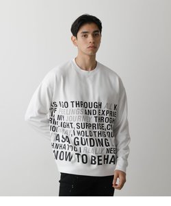 MESSAGE TOTAL PATTERN PULLOVER
