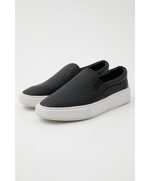 QUILT FAUX LEATHER SLIP-ON