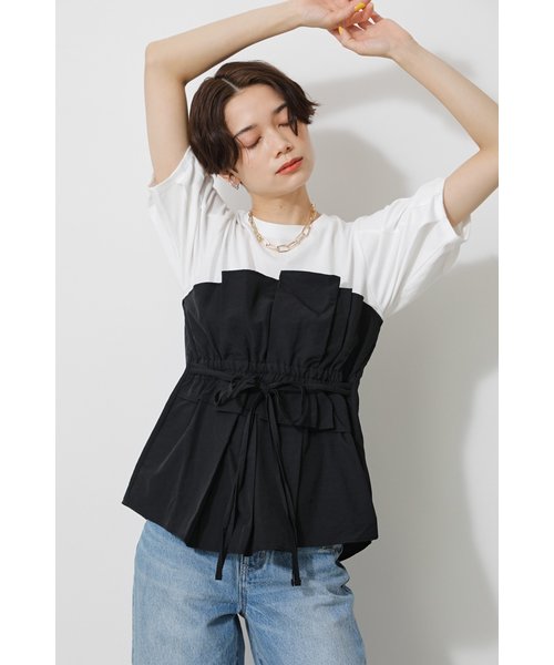 BUSTIER LAYERED TOPS | AZUL by moussy（アズールバイマウジー）の ...