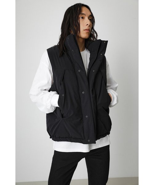 STAND UP COLLAR PADDING VEST | AZUL by moussy（アズールバイ