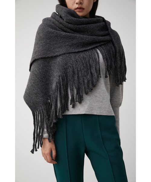 KNIT FRINGE STOLE