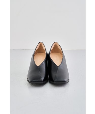 SQUARE TOE THICK HEEL PUMPS | AZUL by moussy（アズールバイマウジー