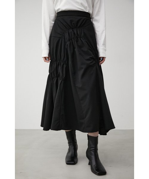 RANDOM GATHER ASYMMETRY SKIRT