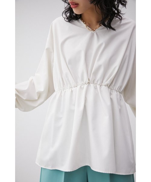 2WAY BALLOON SLEEVE PEPLUM BL