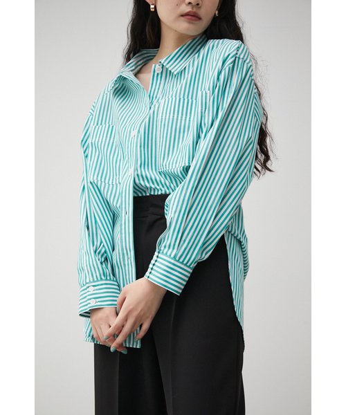 RELATECH COTTON LOOSE SHIRT | AZUL by moussy（アズールバイマウジー