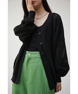 MESH KNIT CARDIGAN