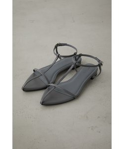 T-STRAP POINTED TOE SANDALS