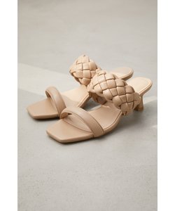 MESH BELT HEEL SANDALS