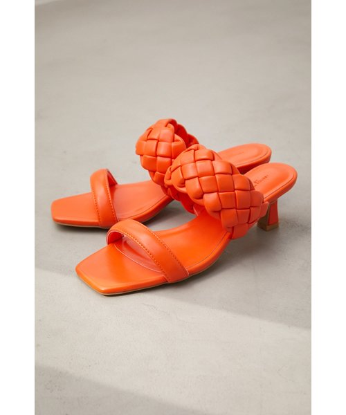 MESH BELT HEEL SANDALS