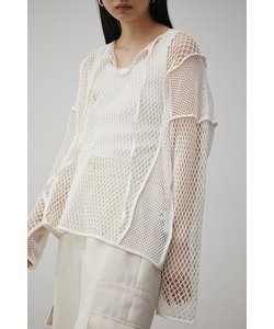 PATTERN MESH PULLOVER