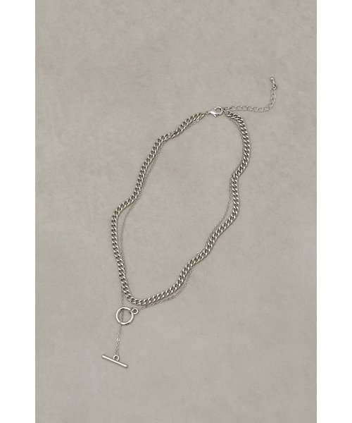 LAYERD CHAIN MANTEL NECKLACE