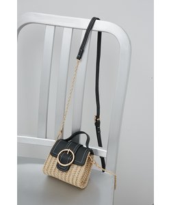 CIRCLE BUCKLE MESH MINI BAG