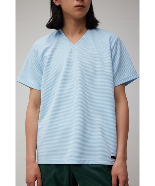 TUCK JACQUARD V／N TEE