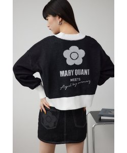 【WEB先行発売】MARY QUANT×AZUL ロゴカーディガン