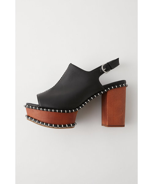 moussy WOODEN SOLE SABOT サンダル