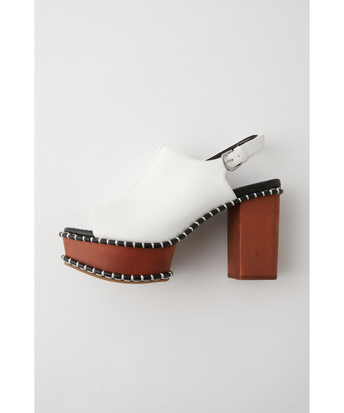 WOODEN SOLE SABOT | MOUSSY（マウジー）の通販 - &mall